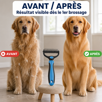 Nuvia - Brosse anti-poil sans douleur