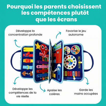 Livre d'activités Montessori 8 pages, plus de 30 activités, dès 6 mois - Nuvia™