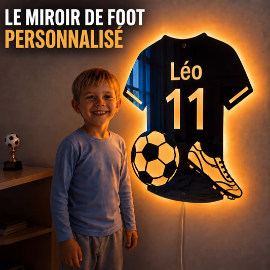 LumiFoot | Miroir LED de football personnalisé