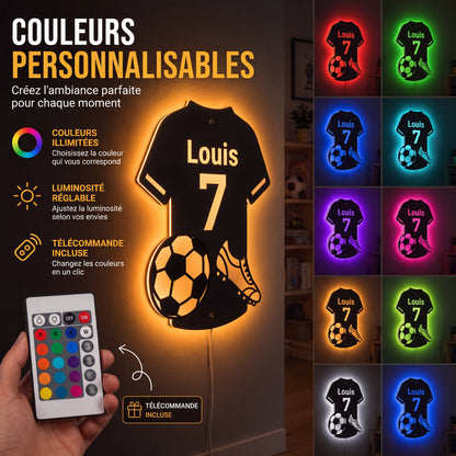 LumiFoot | Miroir LED de football personnalisé